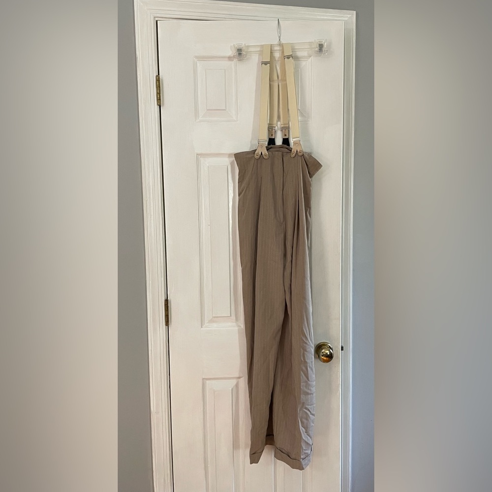 1990s suspender pants vintage inspired